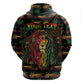 Personalized Trinidad and Tobago One Love Reggae Lion Zip Hoodie Caribbean Reggae Spirit