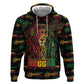 Personalized Trinidad and Tobago One Love Reggae Lion Zip Hoodie Caribbean Reggae Spirit