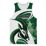 Custom Rugby Zimbabwe Basketball Jersey Sables Is The Champion LT01