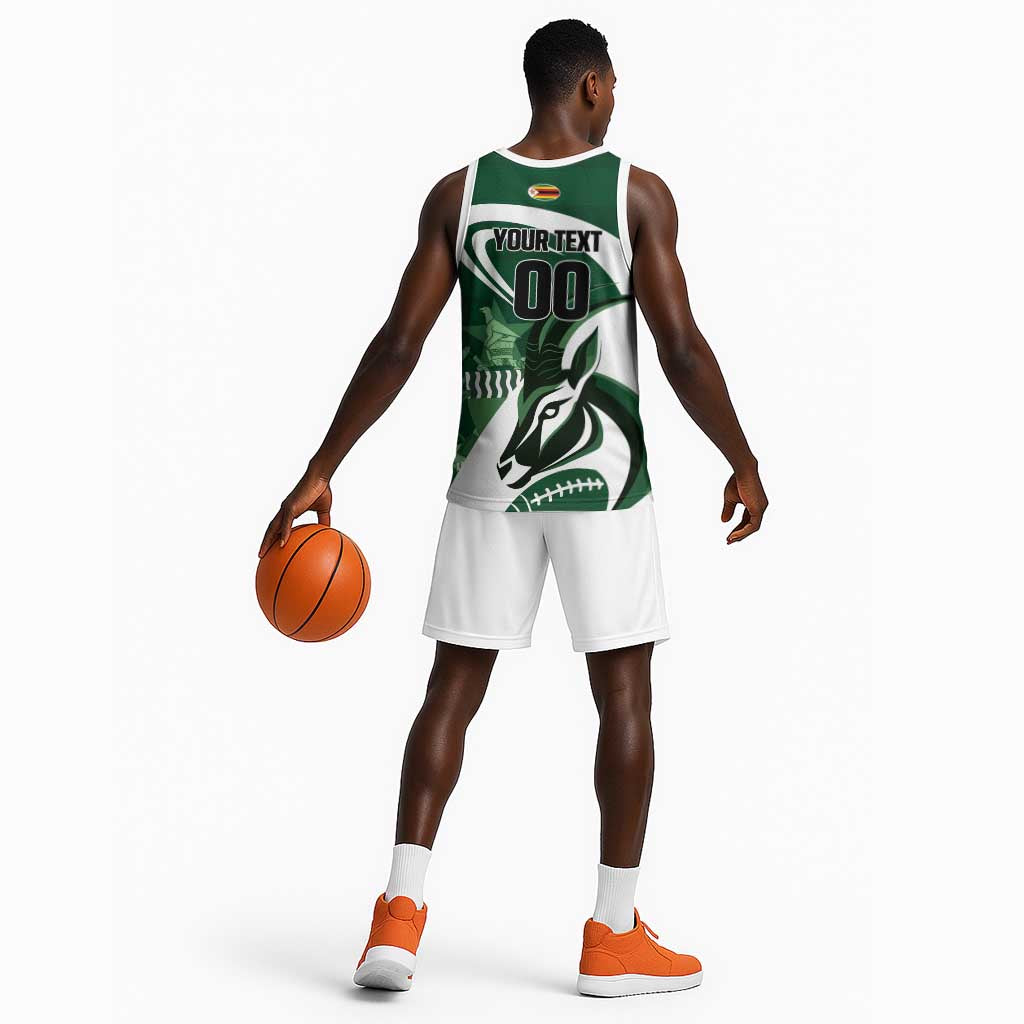 Custom Rugby Zimbabwe Basketball Jersey Sables Is The Champion LT01