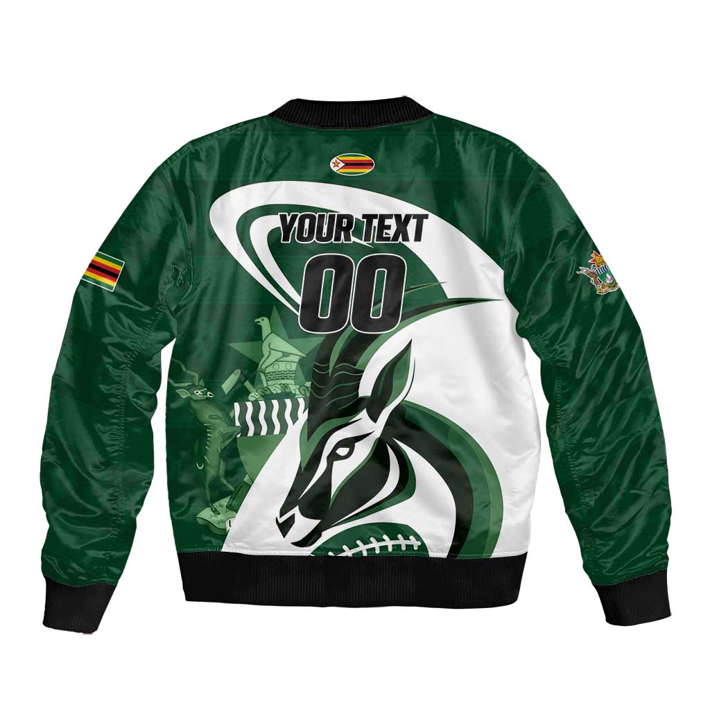 Custom Rugby Zimbabwe Bomber Jacket Sables Is The Champion - African Pride