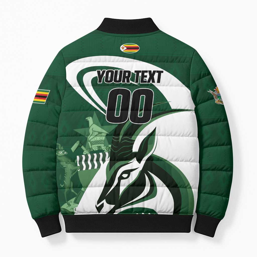 Custom Rugby Zimbabwe Bomber Puffer Jacket Sables Is The Champion
