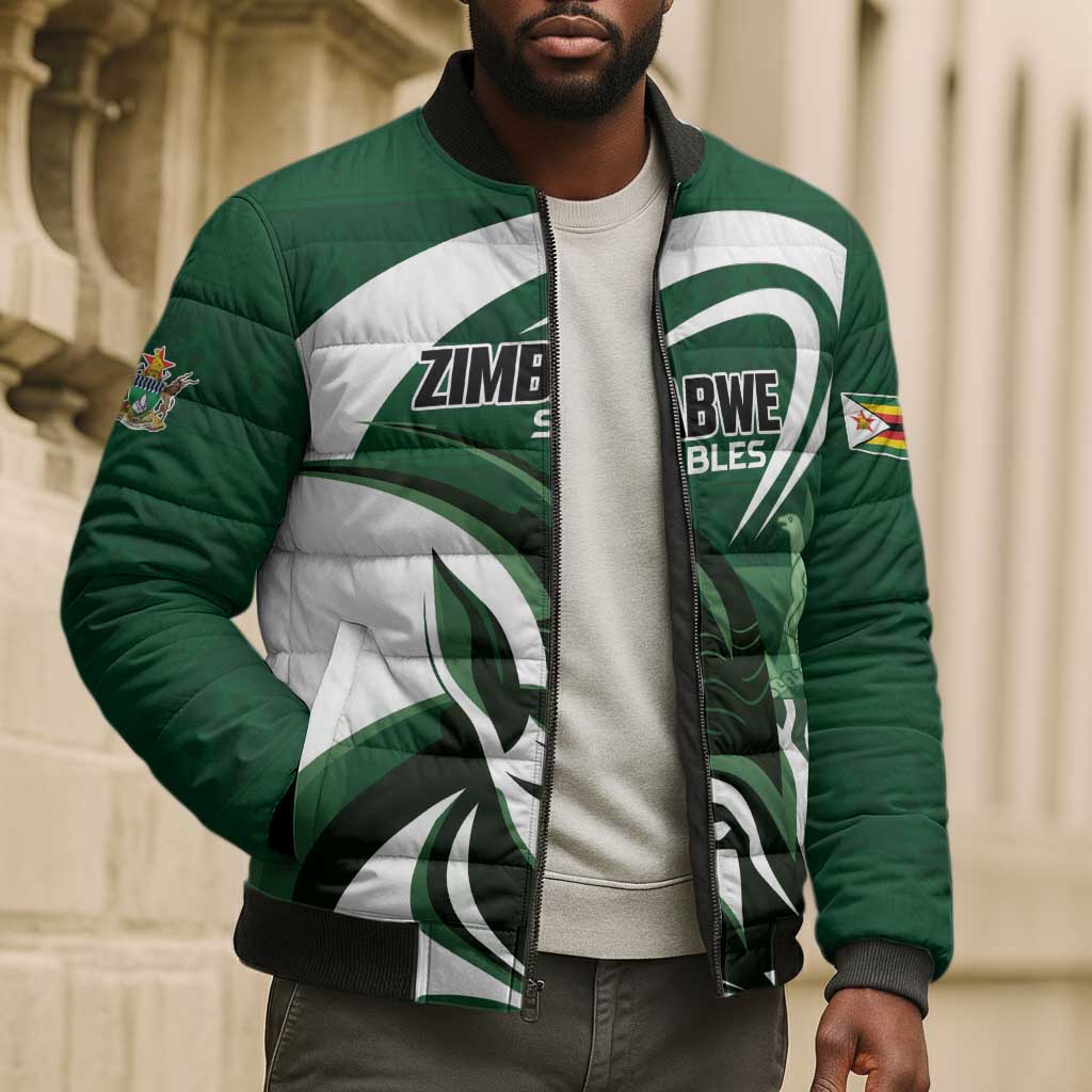 Custom Rugby Zimbabwe Bomber Puffer Jacket Sables Is The Champion