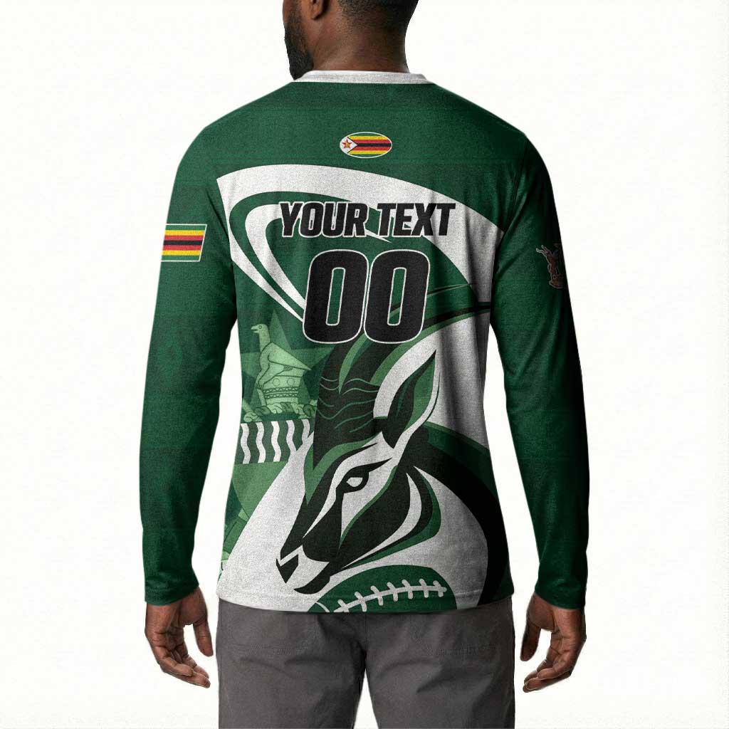 Custom Rugby Zimbabwe Button Sweatshirt Sables Is The Champion