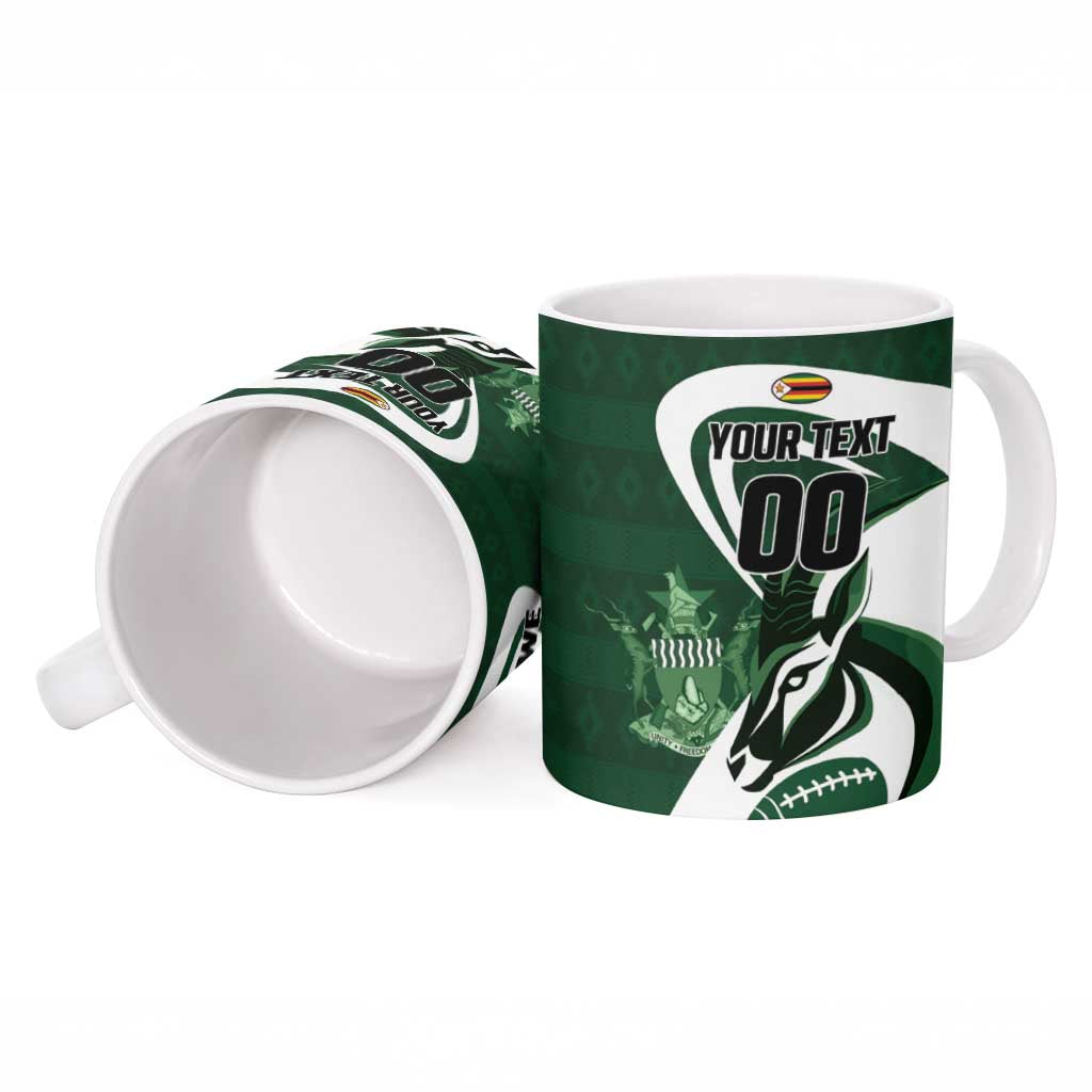 Custom Rugby Zimbabwe Ceramic Mug Sables Is The Champion