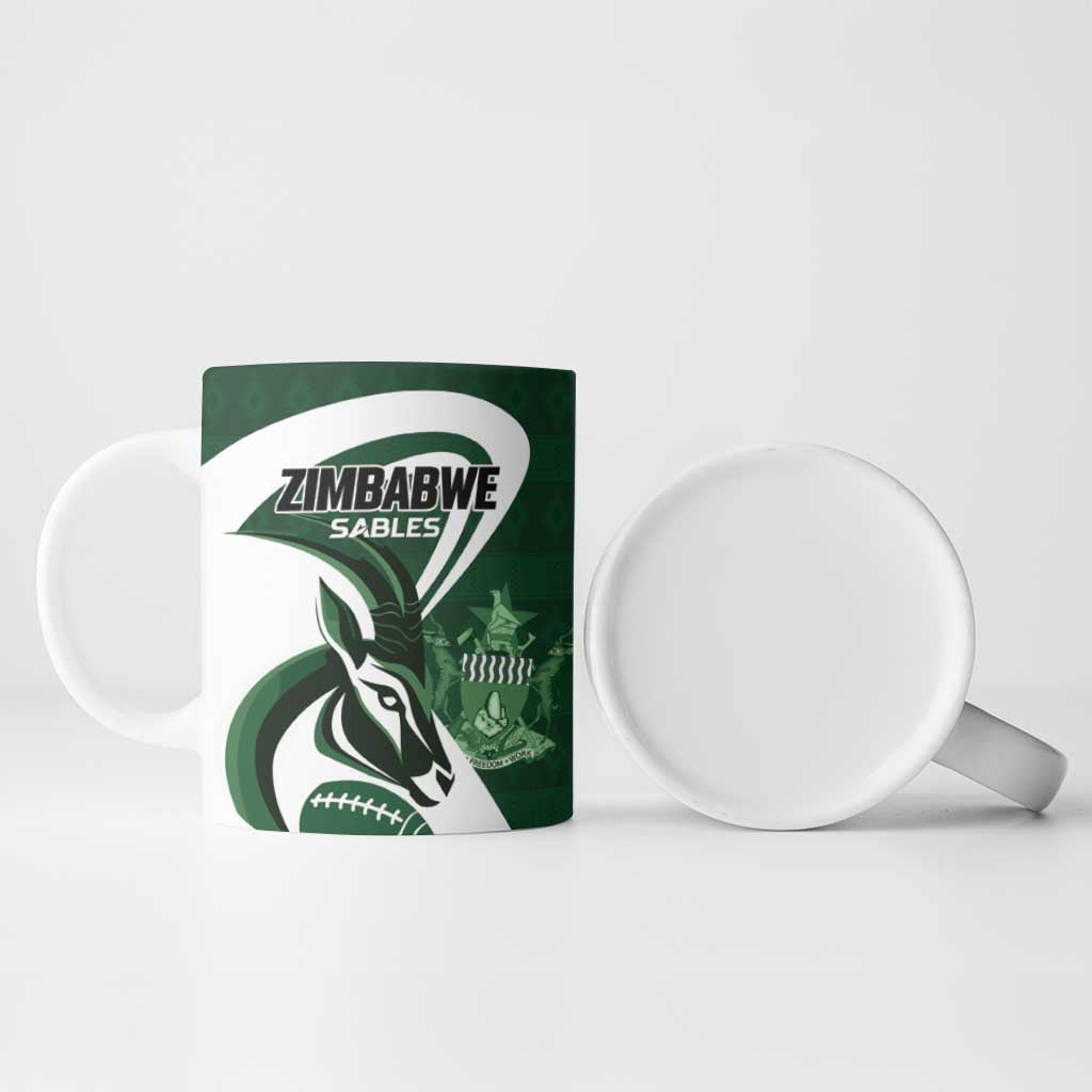 Custom Rugby Zimbabwe Ceramic Mug Sables Is The Champion