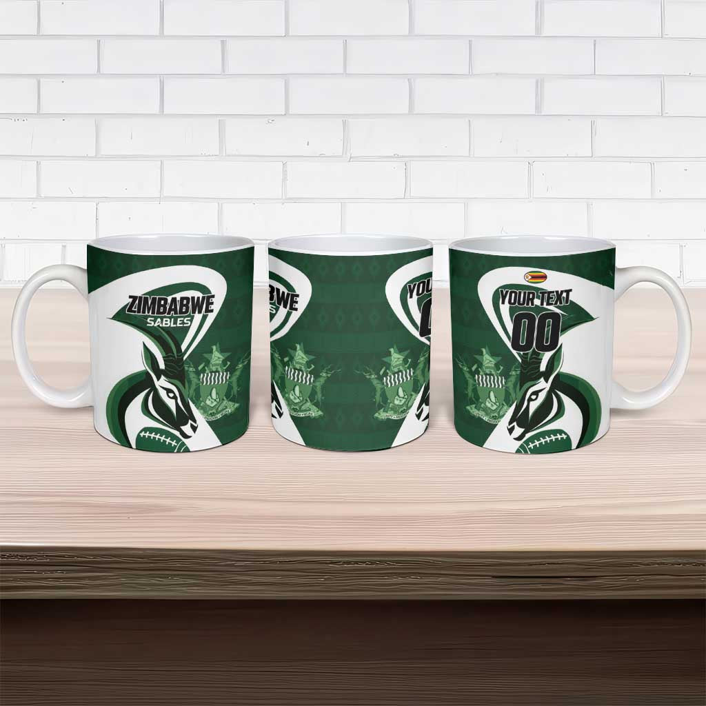 Custom Rugby Zimbabwe Ceramic Mug Sables Is The Champion