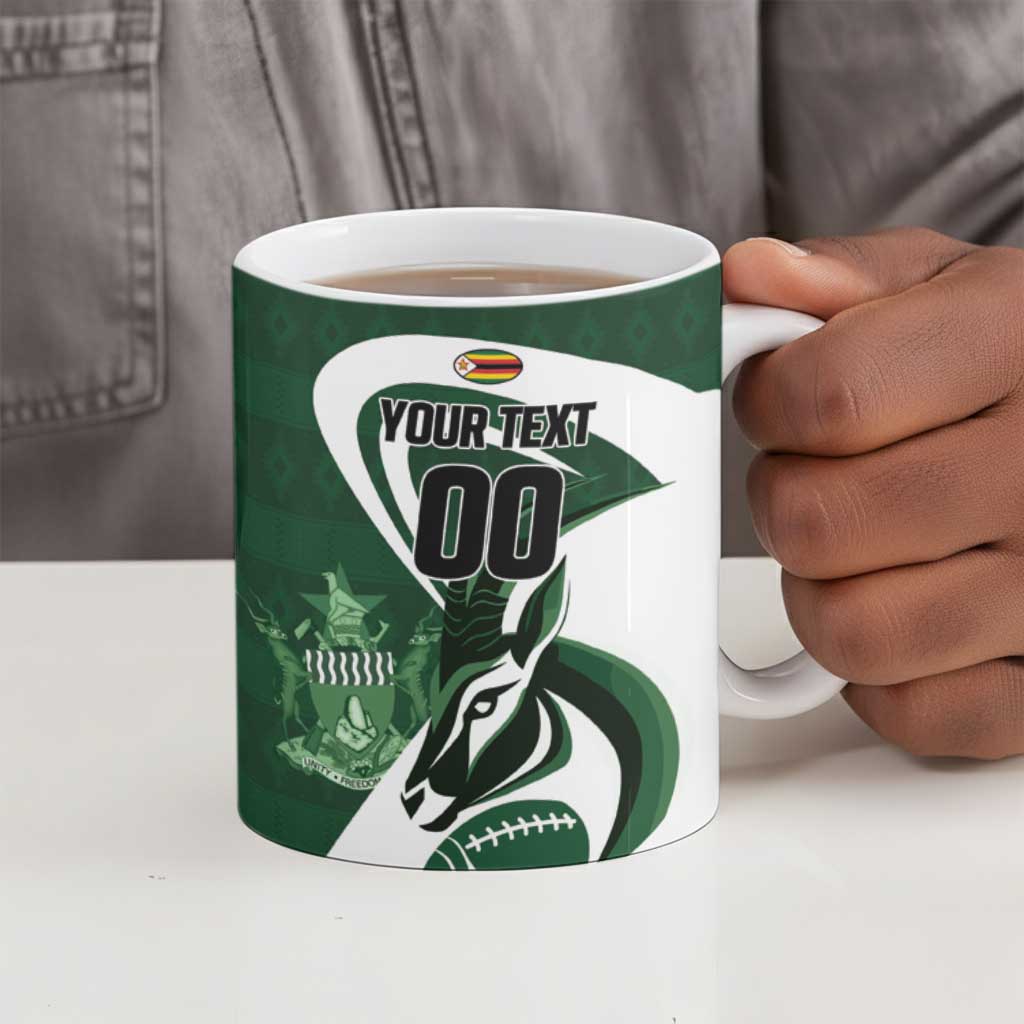 Custom Rugby Zimbabwe Ceramic Mug Sables Is The Champion