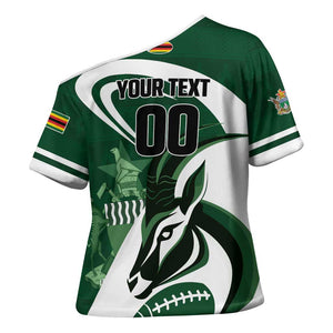 Custom Rugby Zimbabwe Cross Shoulder Shirt Sables Is The Champion