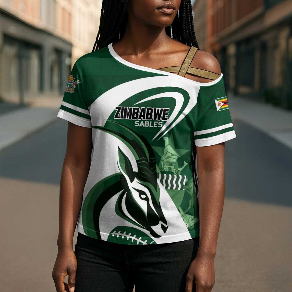 Custom Rugby Zimbabwe Cross Shoulder Shirt Sables Is The Champion
