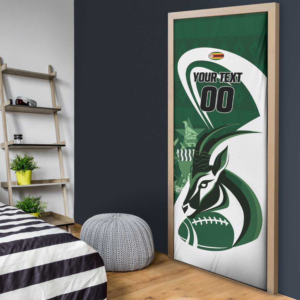 Custom Rugby Zimbabwe Door Cover Sables Is The Champion