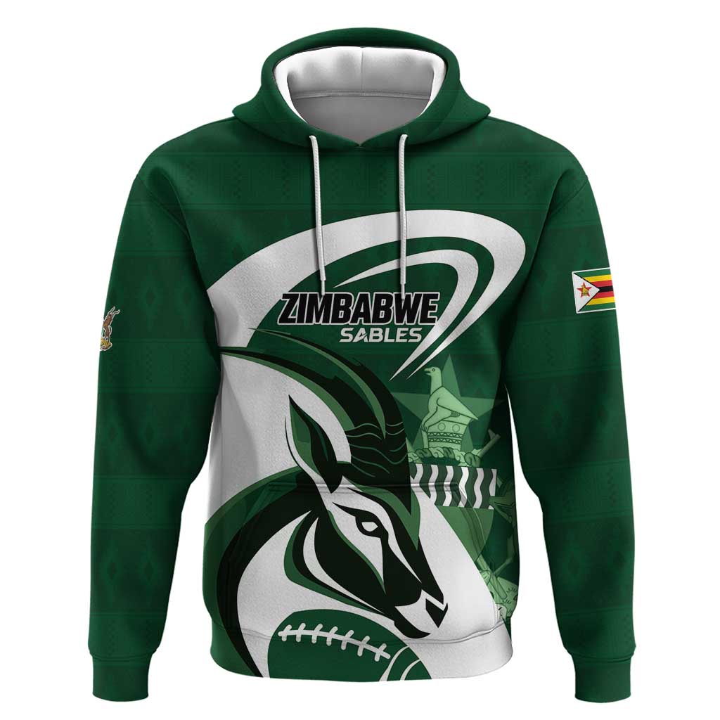 Custom Rugby Zimbabwe Hoodie Sables Is The Champion - African Pride