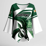 Custom Rugby Zimbabwe Kimono Sleeve Blouse Sables Is The Champion