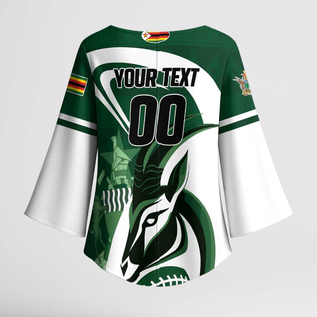 Custom Rugby Zimbabwe Kimono Sleeve Blouse Sables Is The Champion