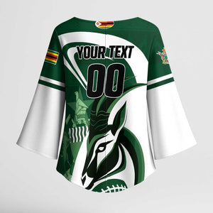 Custom Rugby Zimbabwe Kimono Sleeve Blouse Sables Is The Champion