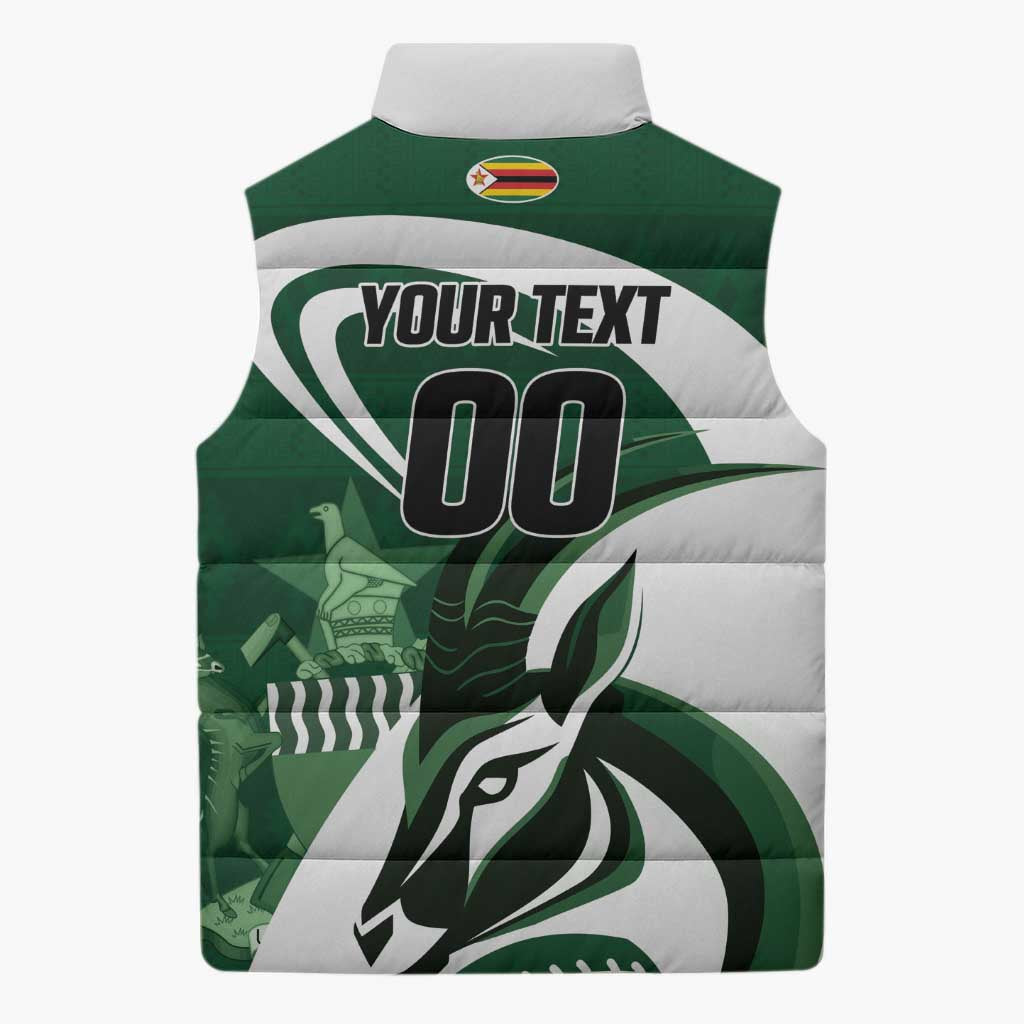 Custom Rugby Zimbabwe Sleeveless Puffer Jacket Sables Is The Champion