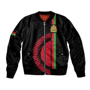 Personalized Malawi Bomber Jacket with Coat of Arms Flag Style