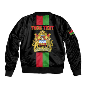 Personalized Malawi Bomber Jacket with Coat of Arms Flag Style