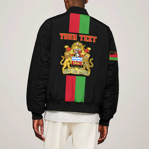 Personalized Malawi Bomber Jacket with Coat of Arms Flag Style