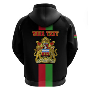 Personalized Malawi Hoodie with Coat of Arms Flag Style