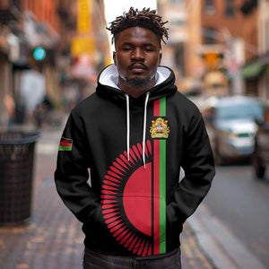 Personalized Malawi Hoodie with Coat of Arms Flag Style