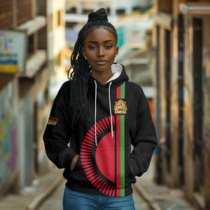 Personalized Malawi Hoodie with Coat of Arms Flag Style