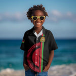 Personalized Malawi Kid Hawaiian Shirt with Coat of Arms Flag Style