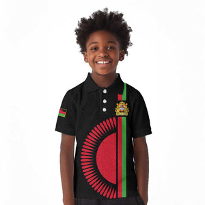 Personalized Malawi Kid Polo Shirt with Coat of Arms Flag Style