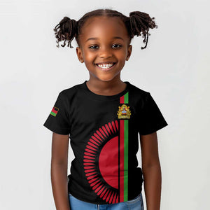 Personalized Malawi Kid T shirt with Coat of Arms Flag Style