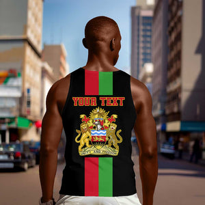 Personalized Malawi Men Tank Top with Coat of Arms Flag Style