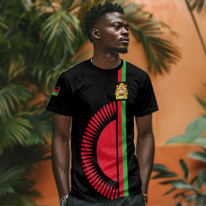 Personalized Malawi T shirt with Coat of Arms Flag Style