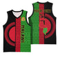 Personalized Malawi Basketball Jersey with Coat of Arms and African Pattern LT01
