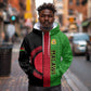 Personalized Malawi Hoodie with Coat of Arms and African Pattern