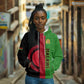Personalized Malawi Hoodie with Coat of Arms and African Pattern