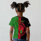 Personalized Malawi Kid T shirt with Coat of Arms and African Pattern