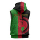 Personalized Malawi Sleeveless Hoodie with Coat of Arms and African Pattern - African Pride