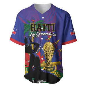 Custom Haiti World Football 2026 Baseball Jersey Go Les Grenadiers LT01