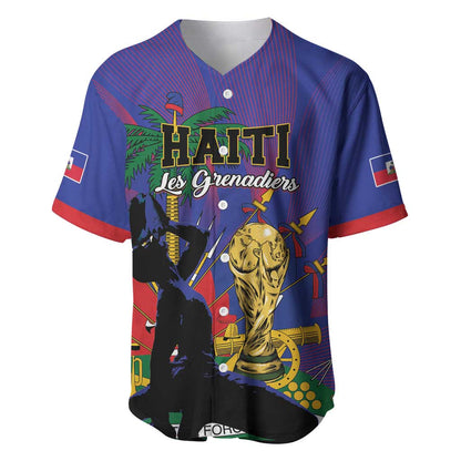 Custom Haiti World Football 2026 Baseball Jersey Go Les Grenadiers LT01
