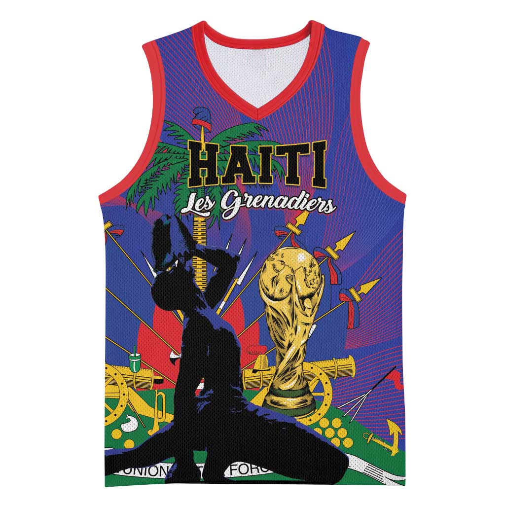Custom Haiti World Football 2026 Basketball Jersey Go Les Grenadiers - African Pride