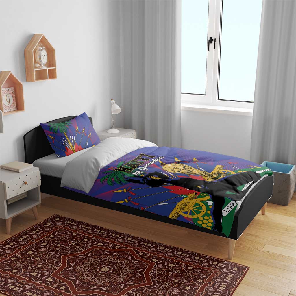 Haiti World Football 2026 Bedding Set Go Les Grenadiers - African Pride