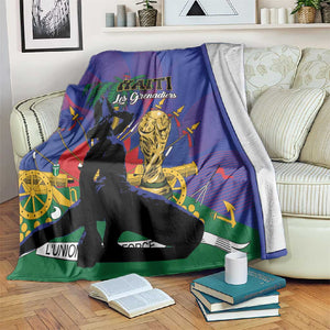 Haiti World Football 2026 Blanket Go Les Grenadiers - African Pride