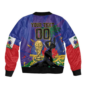 Custom Haiti World Football 2026 Bomber Jacket Go Les Grenadiers - African Pride