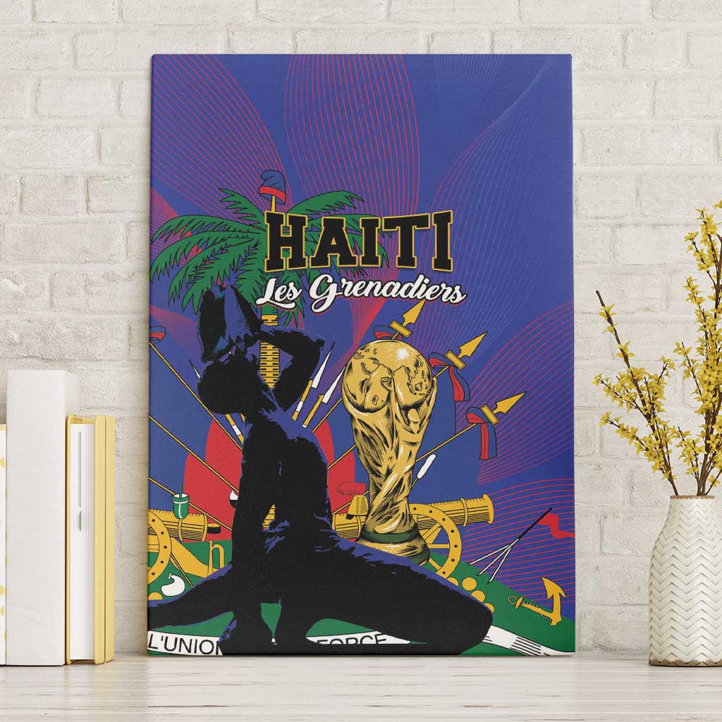Haiti World Football 2026 Canvas Wall Art Go Les Grenadiers - African Pride