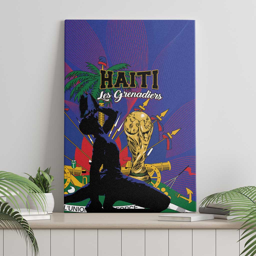 Haiti World Football 2026 Canvas Wall Art Go Les Grenadiers - African Pride