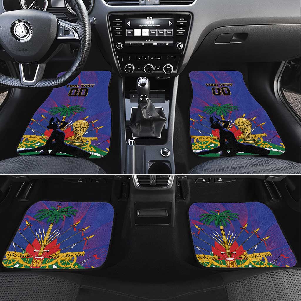 Custom Haiti World Football 2026 Car Mats Go Les Grenadiers - African Pride