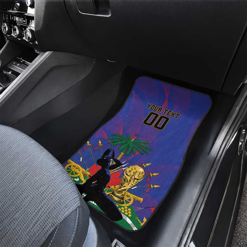 Custom Haiti World Football 2026 Car Mats Go Les Grenadiers - African Pride