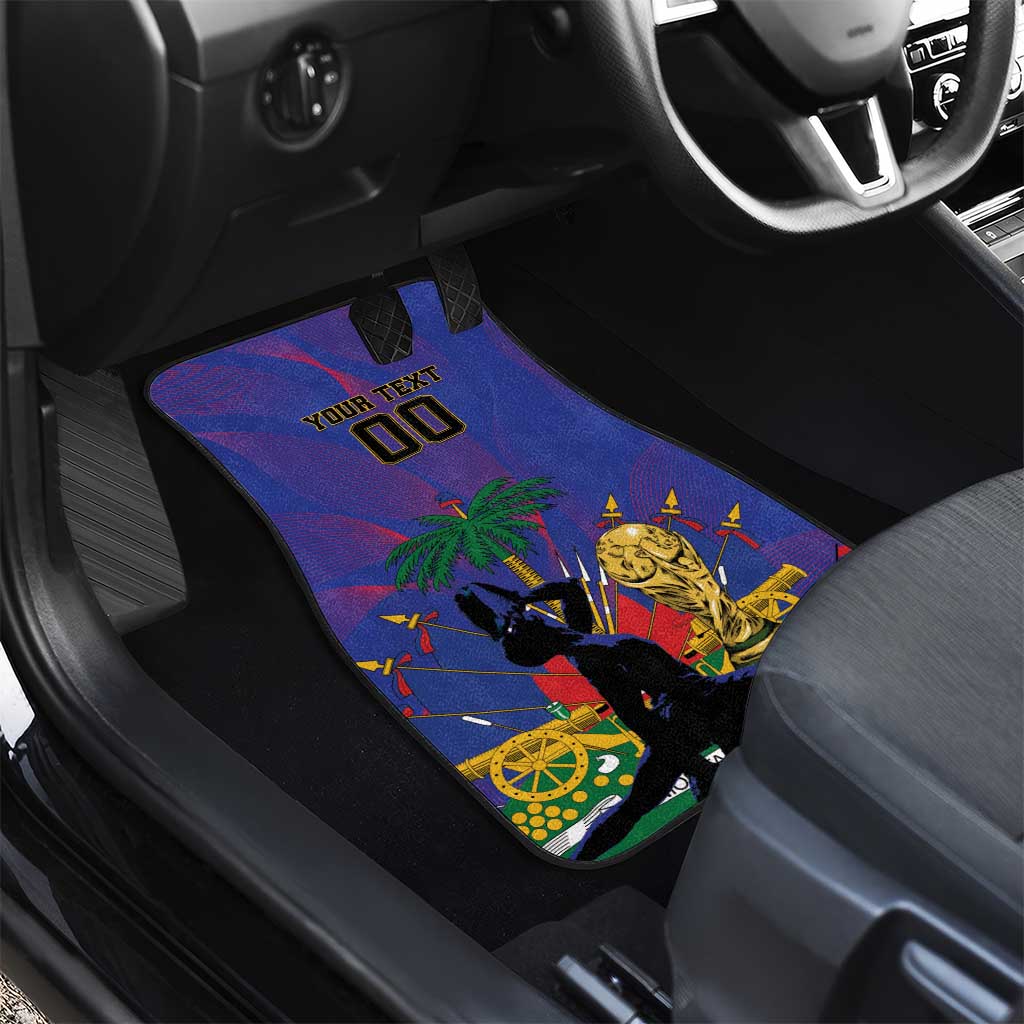 Custom Haiti World Football 2026 Car Mats Go Les Grenadiers - African Pride