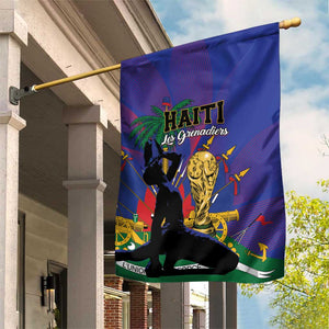 Haiti World Football 2026 Garden Flag Go Les Grenadiers - African Pride