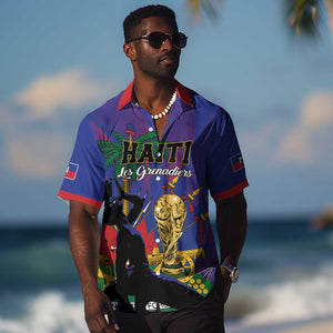 Custom Haiti World Football 2026 Hawaiian Shirt Go Les Grenadiers LT01