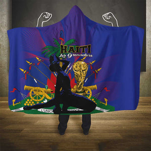 Haiti World Football 2026 Hooded Blanket Go Les Grenadiers - African Pride